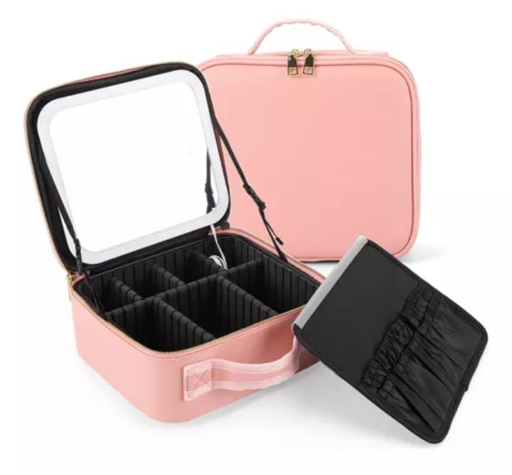 COSMETIQUERO PROFESIONAL CON ESPEJO LED