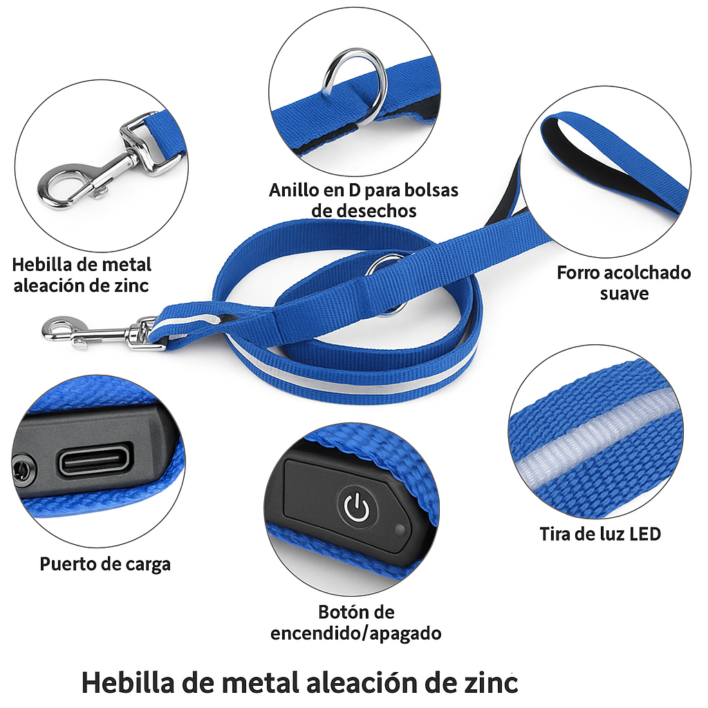 GlowGuard™: Correa LED Pro de Alta Resistencia