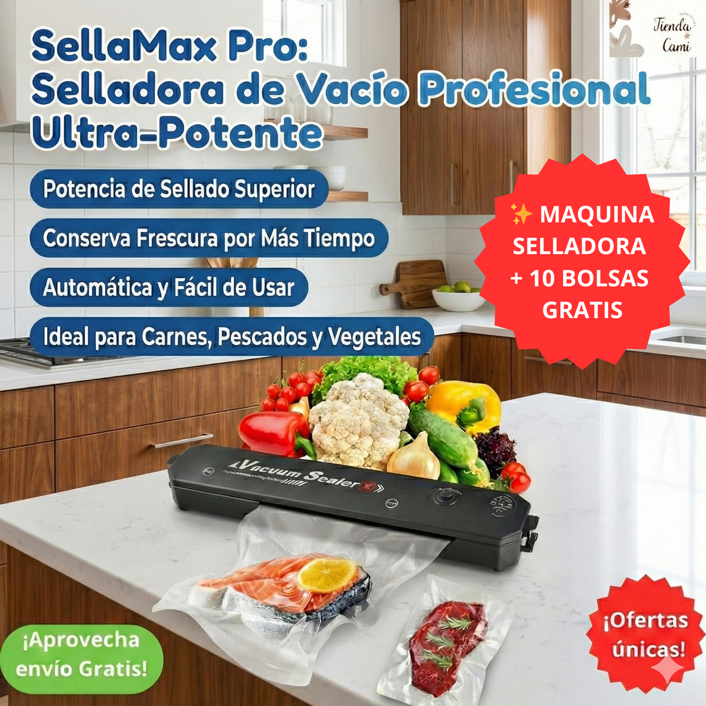 SellaMax Pro: Selladora de Vacío Profesional Ultra-Potente