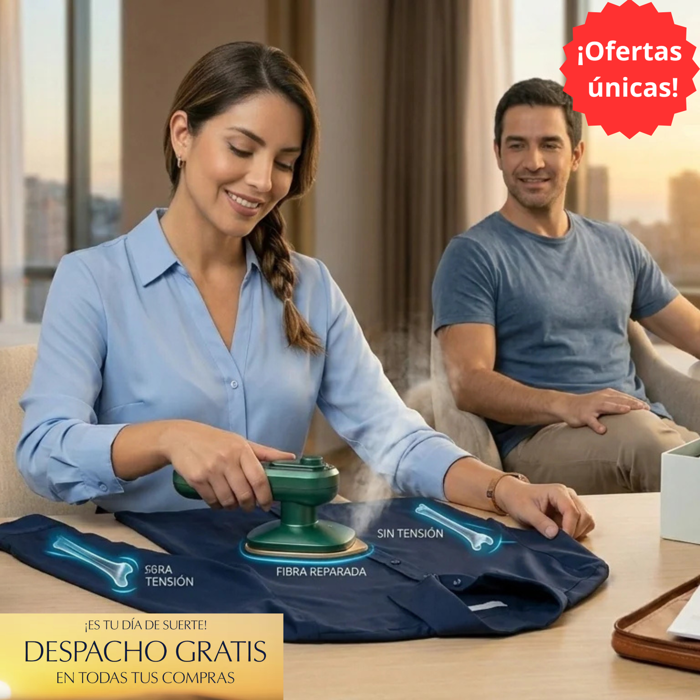 Mini Plancha a Vapor
