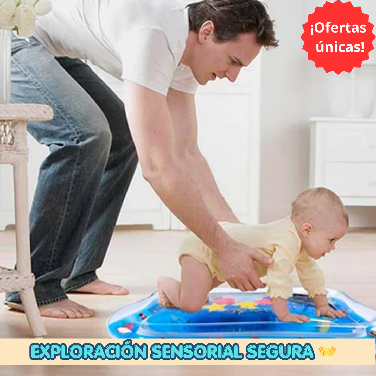 TAPETE DE AGUA INFLABLE PARA BEBÉ