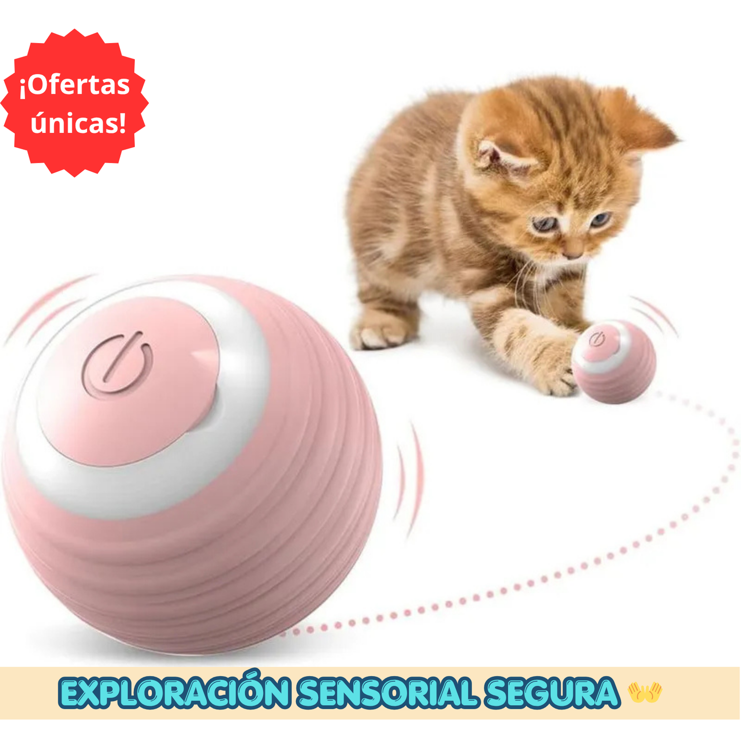 PELOTA JUGUETE INTERACTIVA PARA GATOS