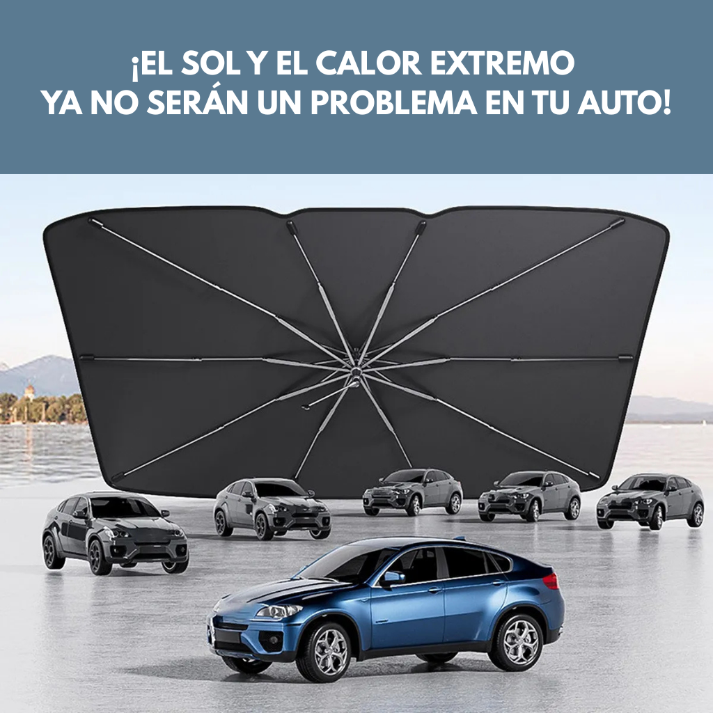 Parasol Paraguas Pro - Bloqueo UV y Frescura Instantánea 🚗❄️