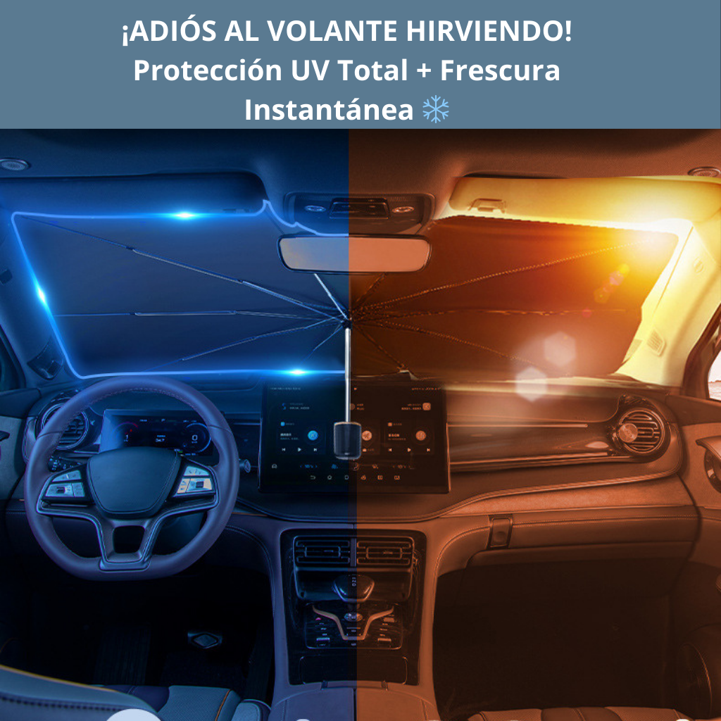 Parasol Paraguas Pro - Bloqueo UV y Frescura Instantánea 🚗❄️