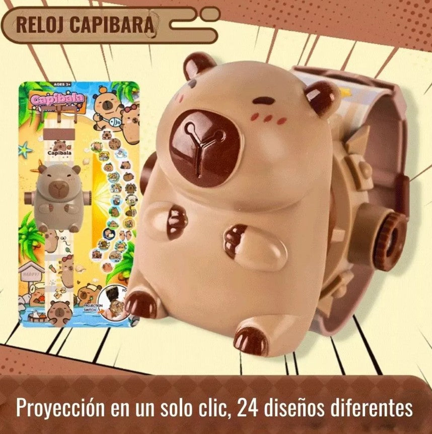 Pack x2 Relojes Proyector Capibara 3D (Edición Viral TikTok)