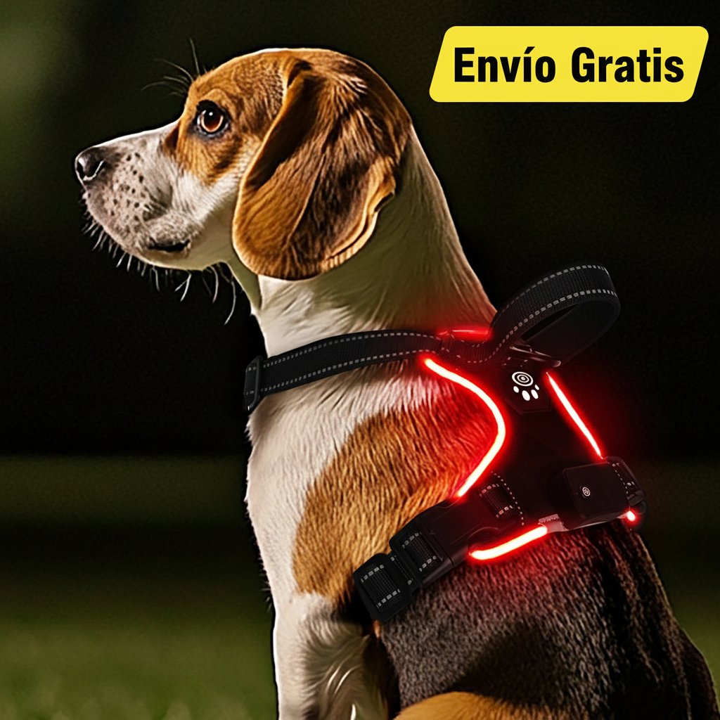 GlowGuard™: Arnés LED Pro de Seguridad y Control Total