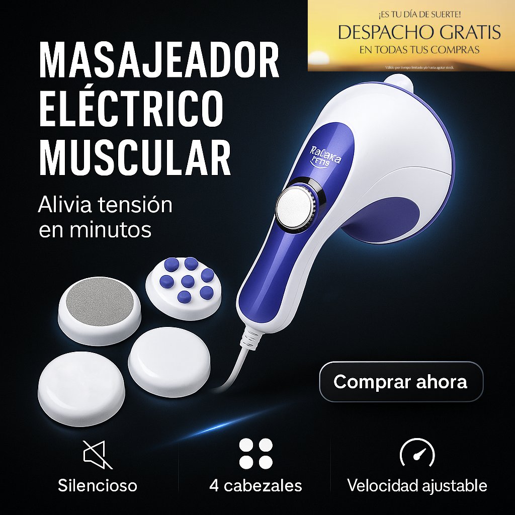 BODY-RELIEF: Masajeador Eléctrico 5 en 1