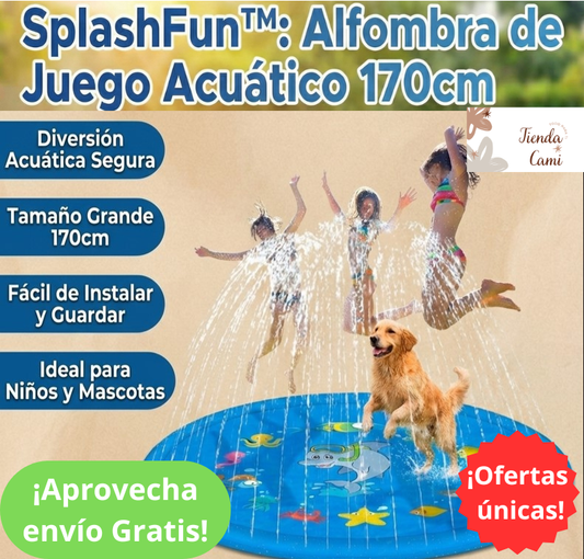 SplashFun™: Alfombra de Juego Acuático 170cm
