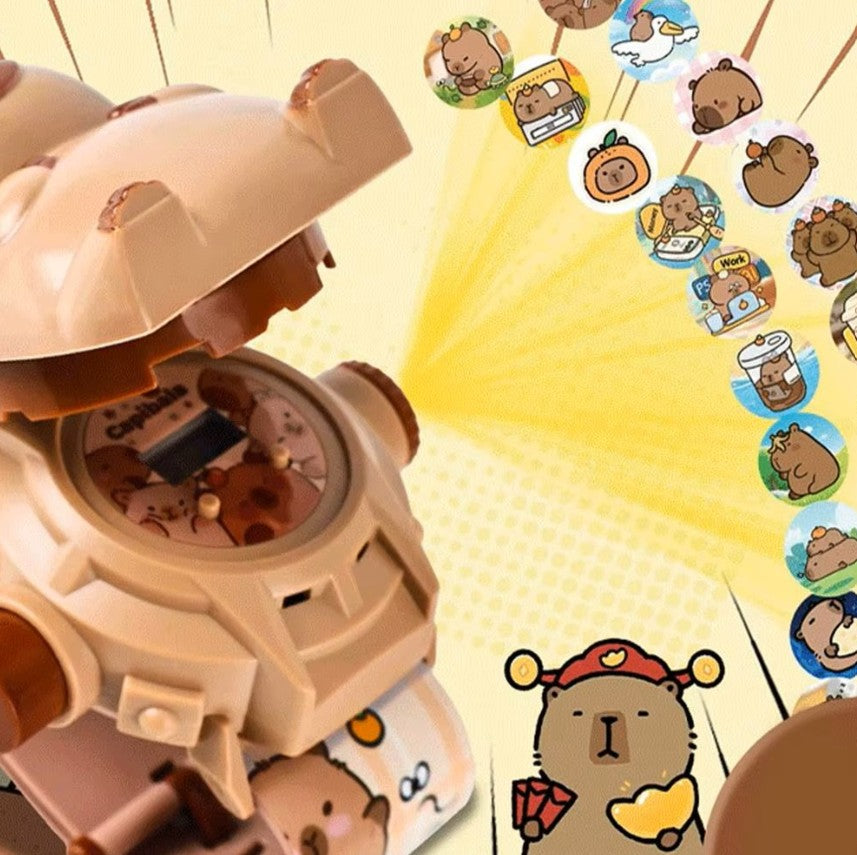 Pack x2 Relojes Proyector Capibara 3D (Edición Viral TikTok)