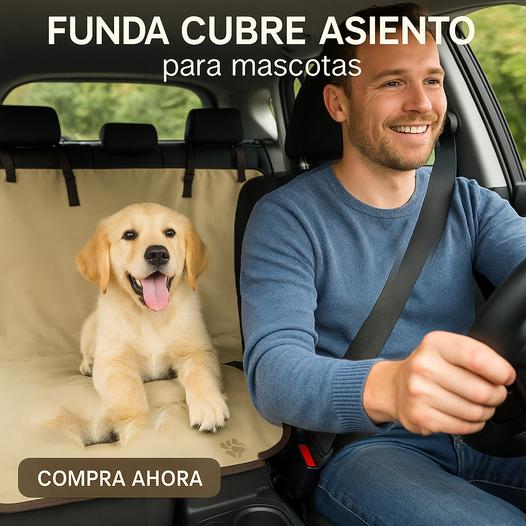 FUNDA PRO IMPERMEABLE - ¡MANTÉN TU AUTO IMPECABLE SIEMPRE! 🚗🐾
