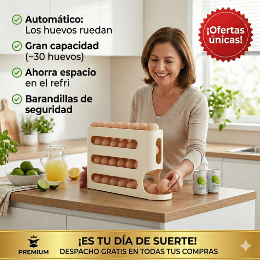 Dispensador De Huevo 4 Niveles Huevera