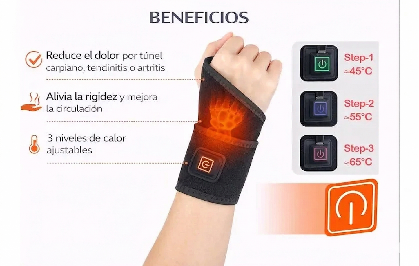 Muñequera Termica Alivio Tendinitis