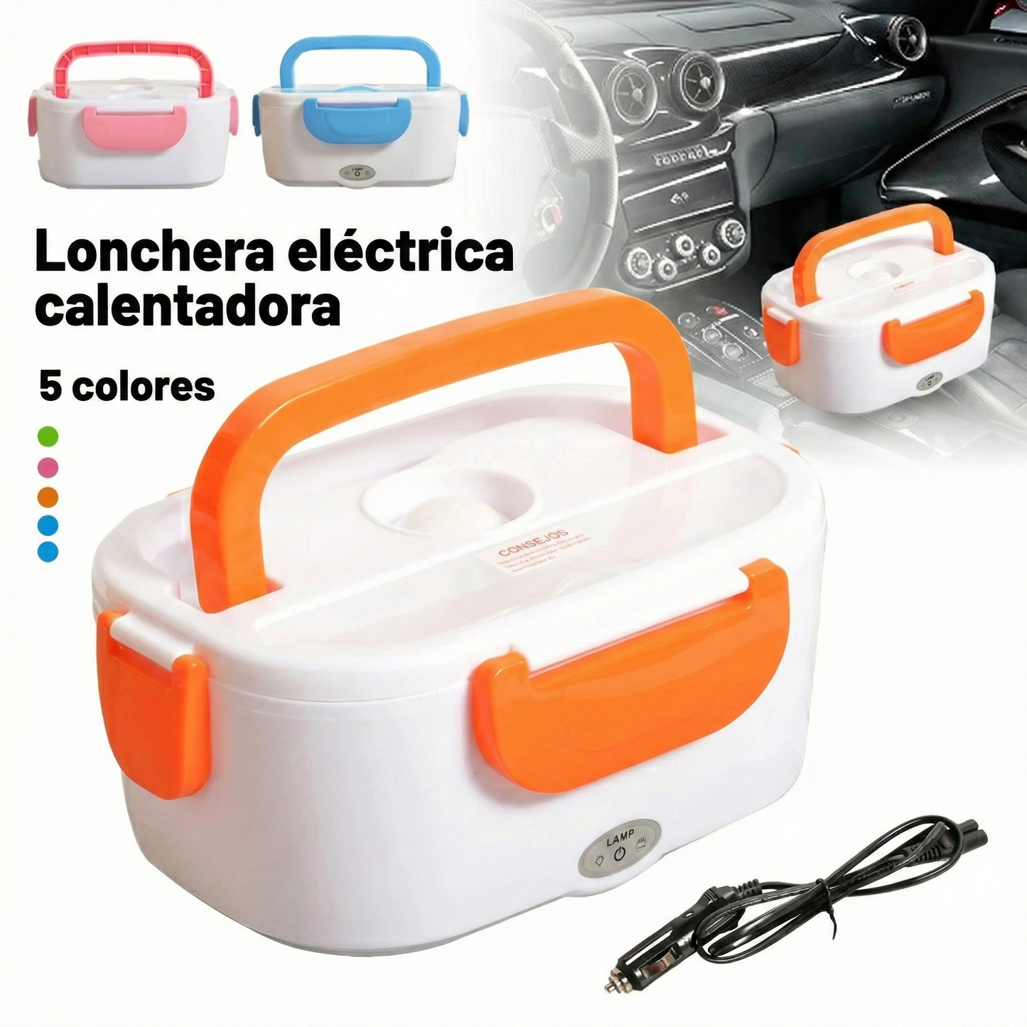 ThermoBox Pro - Comida de casa, caliente en el colegio o la U