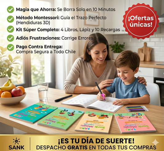 Set Cuaderno Magic Caligrafia Montessori