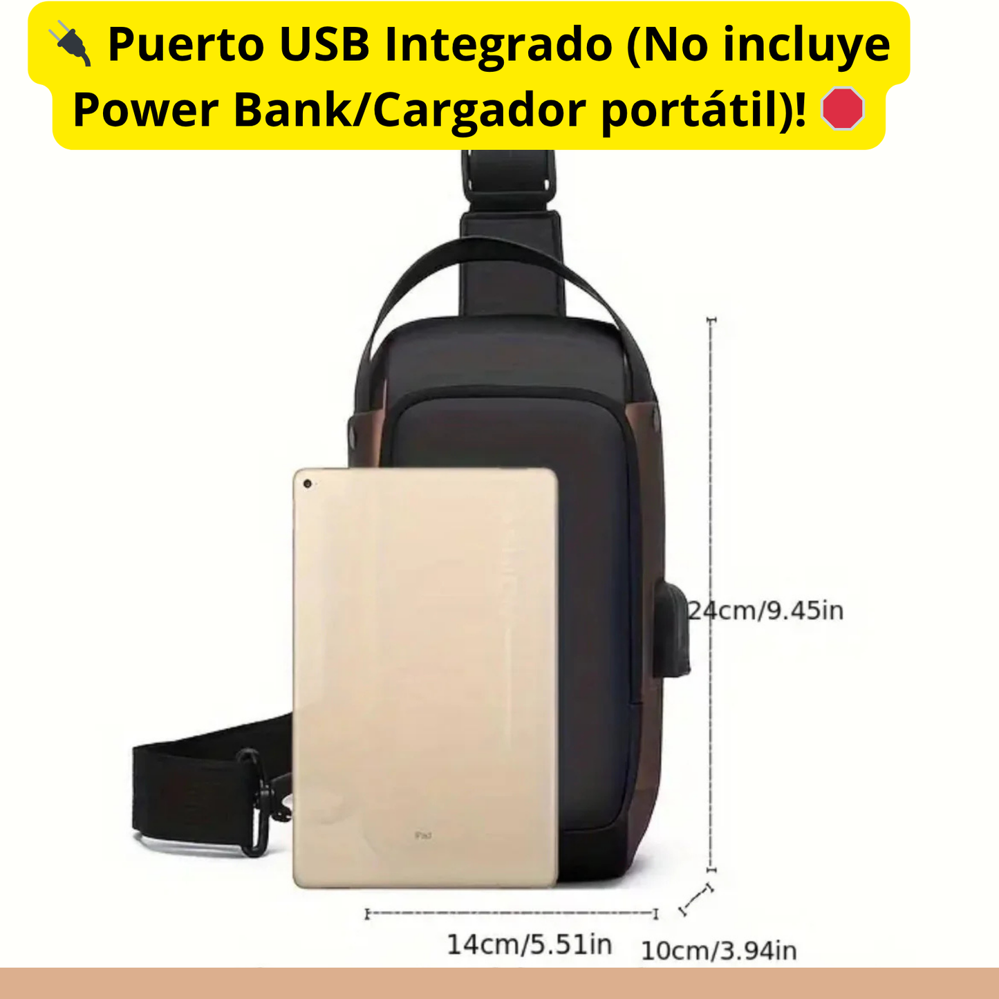 BOLSO ANTIRROBO IMPERMEABLE