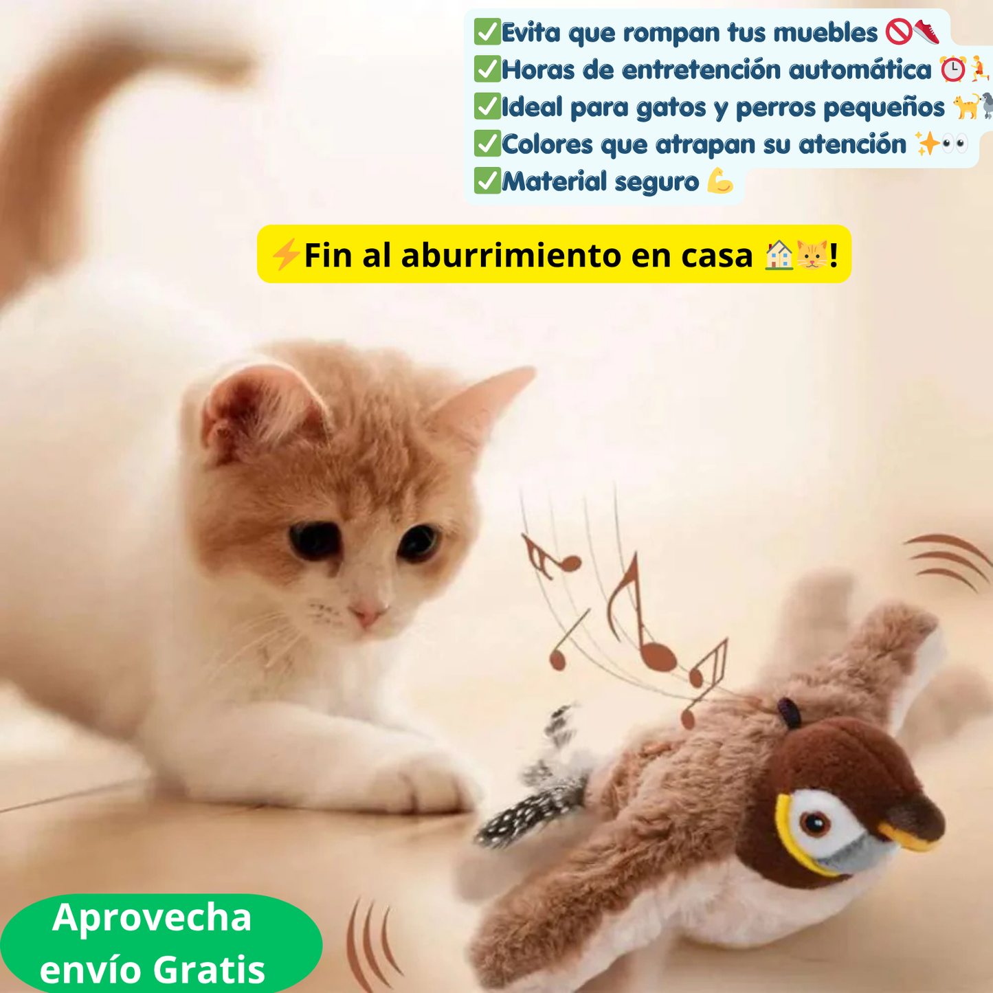 PELUCHE ELÉCTRICO PARA GATOS