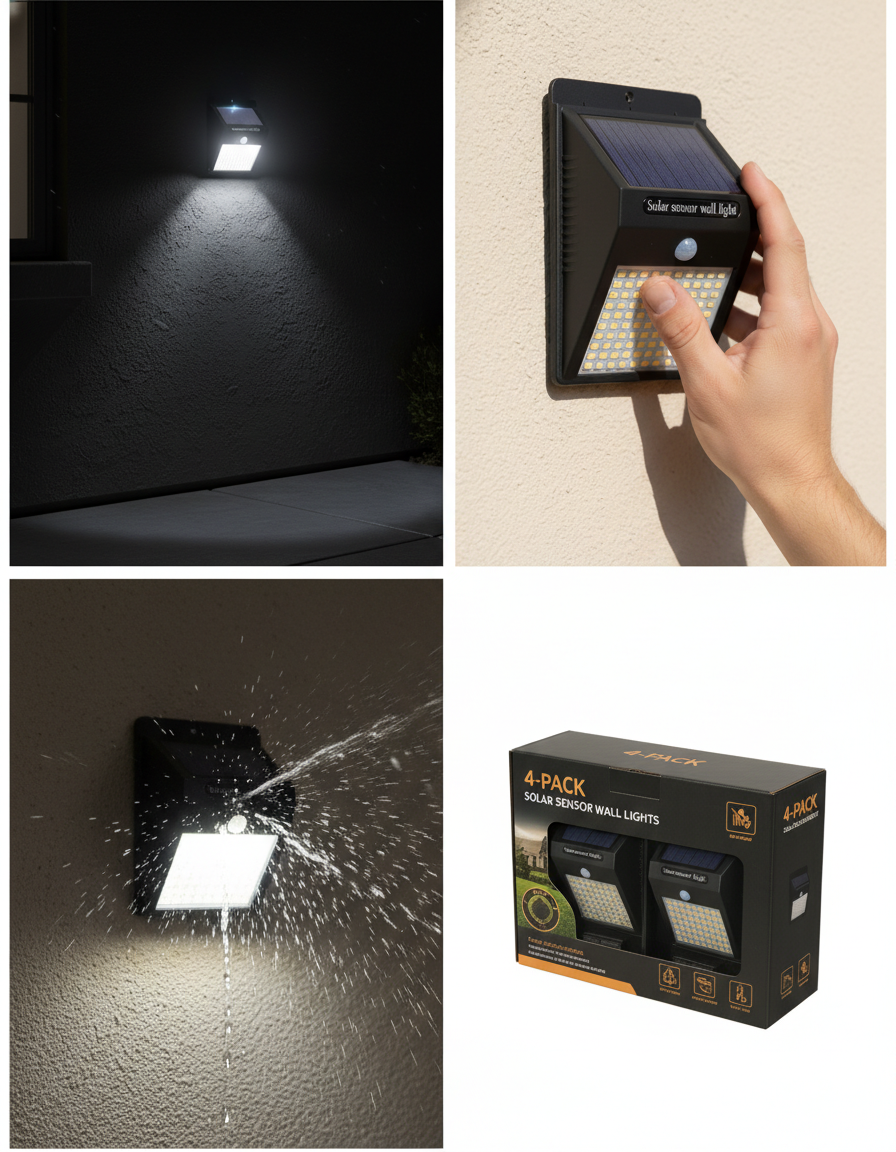 SOLAR GUARD PRO: Luces LED solares para exteriores
