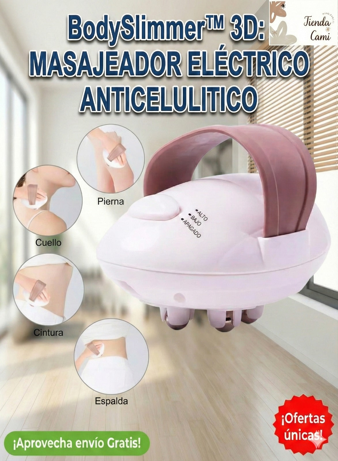 BodySlimmer™ 3D:  MASAJEADOR ELÉCTRICO ANTICELULITICO