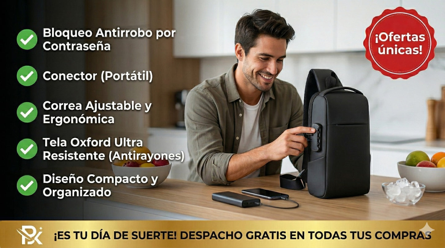 BOLSO ANTIRROBO IMPERMEABLE