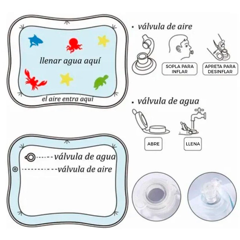 TAPETE DE AGUA INFLABLE PARA BEBÉ