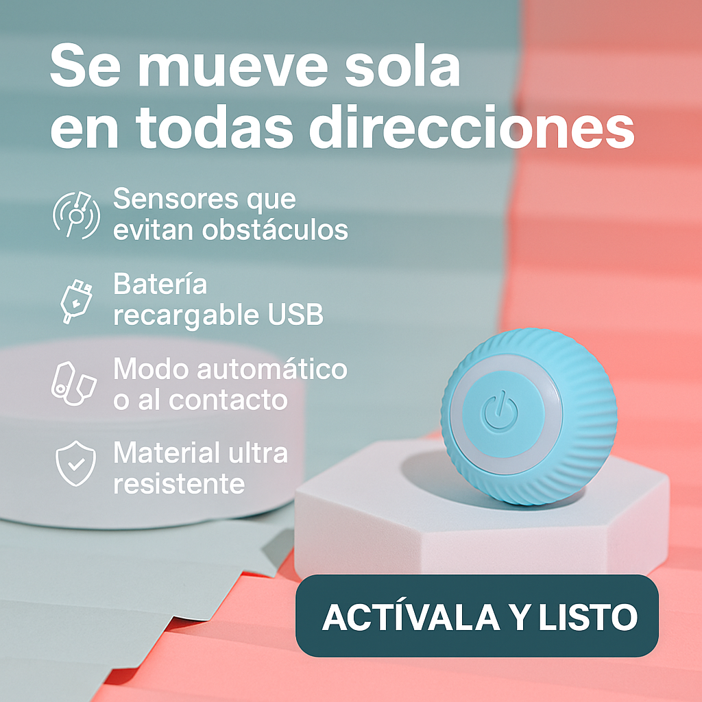 PELOTA JUGUETE INTERACTIVA PARA GATOS