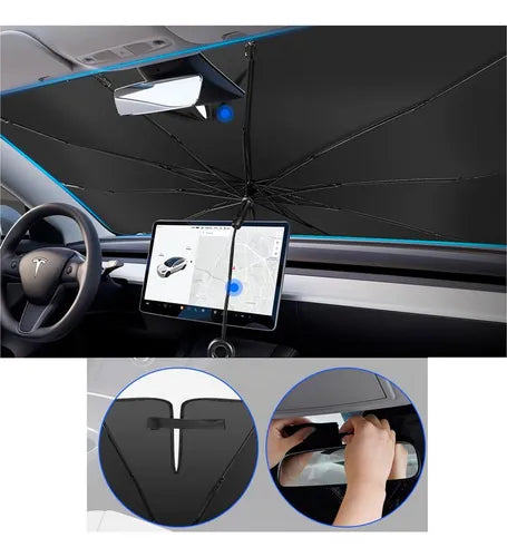 Parasol Paraguas Pro - Bloqueo UV y Frescura Instantánea 🚗❄️
